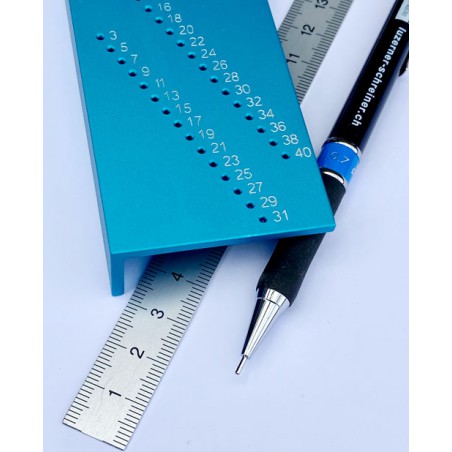 Reiss-Set neu für Schreiner - Reisswinkel, Druckbleistift 0.7mm, Inox-Masstab